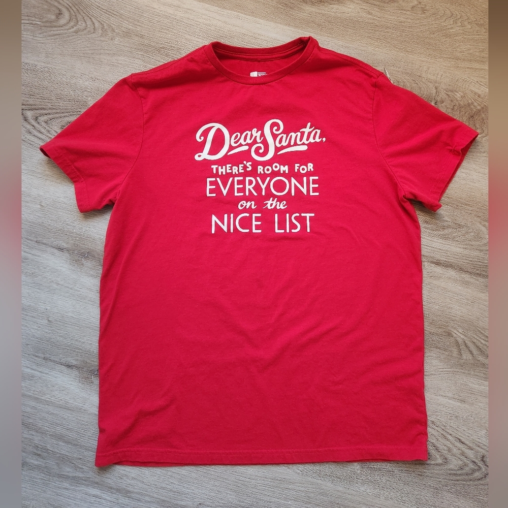 Christmas shirt size large women's- dear Santa